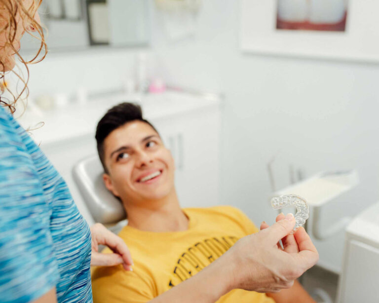 camident clinica dental en gandia paciente joven ortodoncia